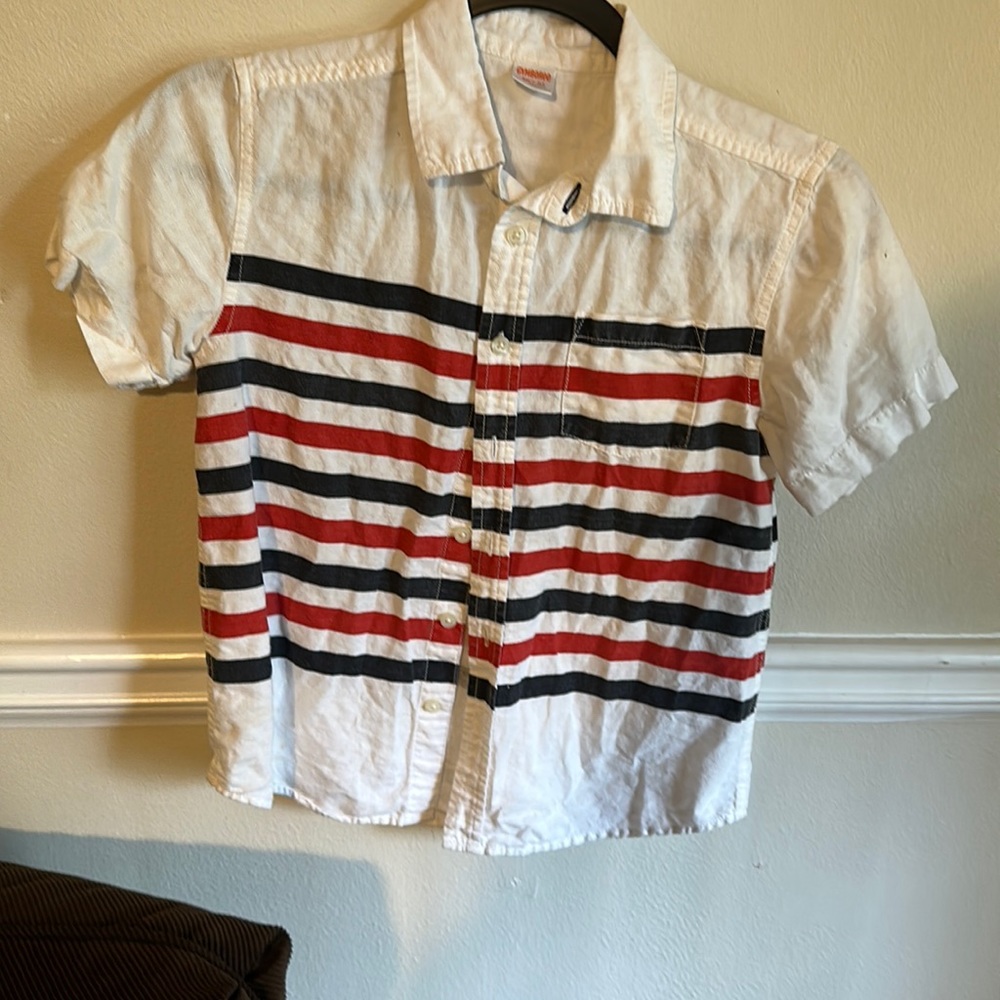 Red white and blue Gymboree top boys